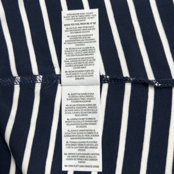 Boden Cotton Tank Top Navy Blue & White Stripe - Picture 11 of 12